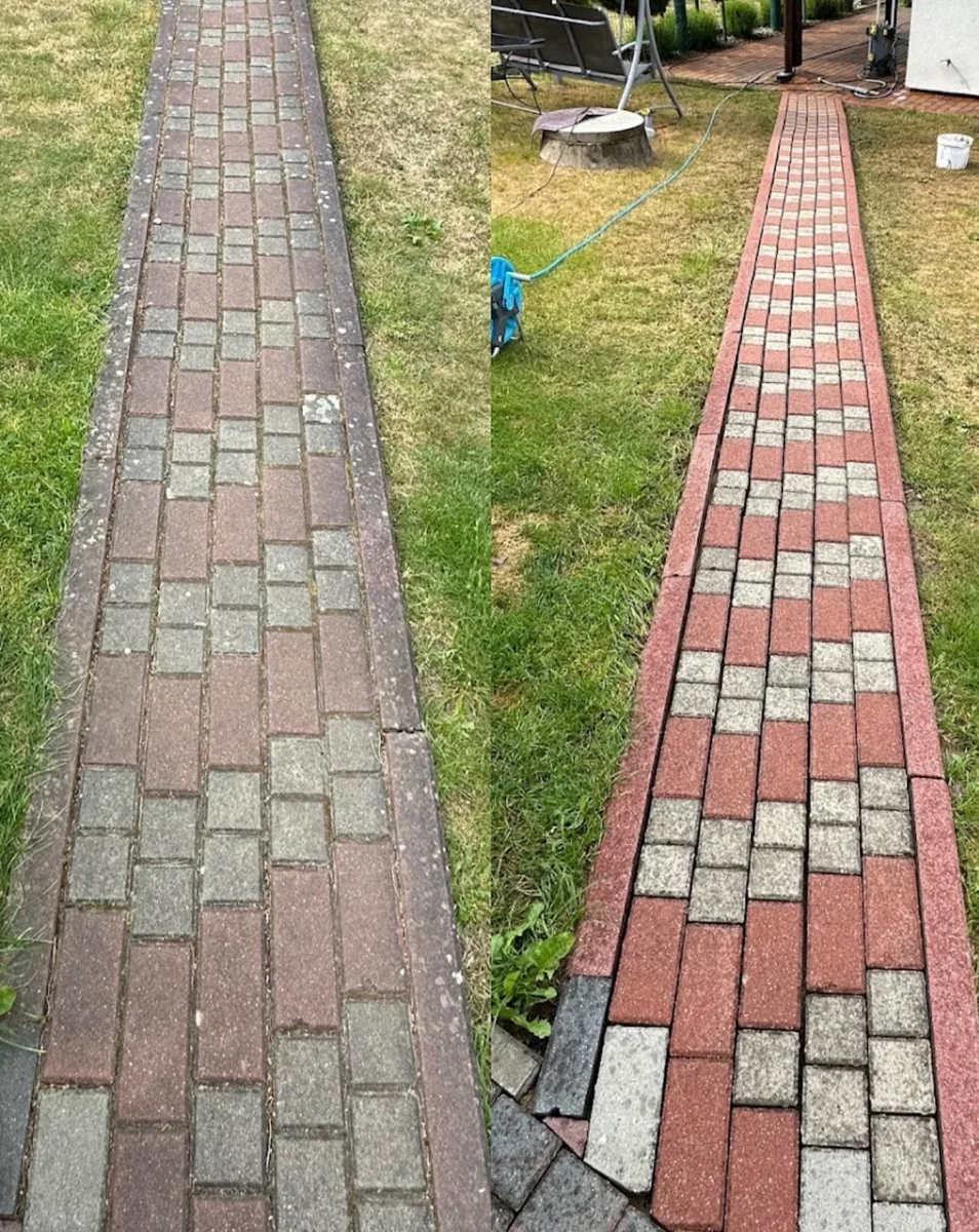 Mycie kostki brukowej, elewacji i ogrodzeń